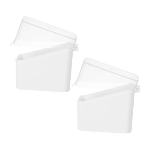 MUCKLILY 2Piezas Caja de Almacenamiento de Queso Transparente para Refrigerador Contenedor Organizador para Lonchas de Queso y Recipiente Duradero y Práctico