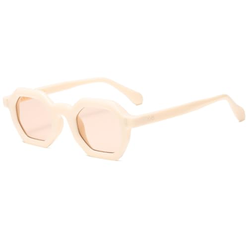 Lunettes de soleil sport de plein air pour femme et homme style géométrique à rivets
