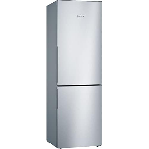 Bosch KGV36VLEAS, Série 4, Réfrigérateur congélateur, Pose libre, 186 x 60 cm, 214 L / 94 L, Inox