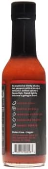 Ancho Masala Scorpion Reaper Hot Sauce By Bravado Spice Gluten Free, Vegan, Low Carb, Paleo Hot Sauce All Natural 5 oz Hot Sauce Bottle Award Winning Gourmet Hot Sauce