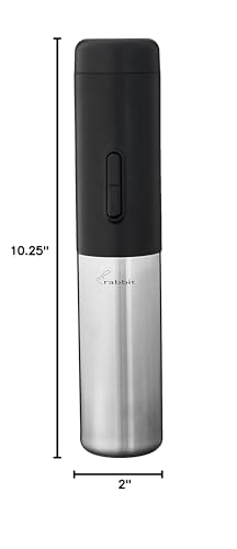 Electric Corkscrew with foil cutter, R1-17910, Black and Silver 2