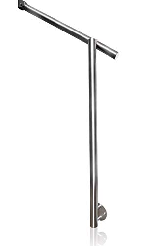 Eingangsgeländer Set in Edelstahl GE3 mit 1 Pfosten zur seitlichen Montage Cover