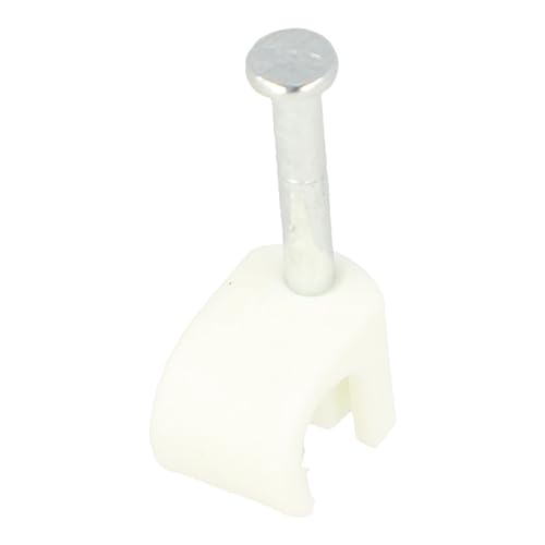 KTEC 7-9 mm Clavo Cabeza Redonda Blanco, Alta Resistencia PP, Clavos de Acero Alto Carbono SAE 1060 (Paquete de 100) miniatura 1