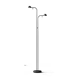 Maße: 16 x 35 x 143 cm 167062/10 Doppel-Stehleuchte, 48 W, 350 mA, mit Diffusor aus Polycarbonat, Serie Pin, grün, 16 x 35 x 143 cm