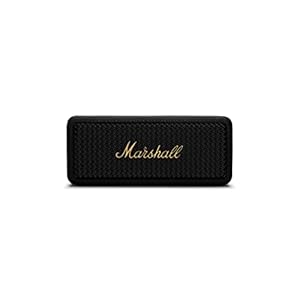 Marshall Emberton II Portable Bluetooth Speaker, Black & Brass