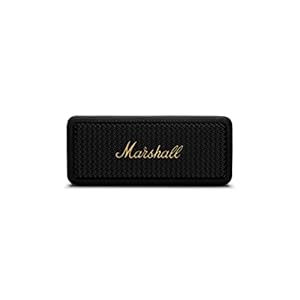 Marshall Emberton II 20 W Wireless Bluetooth Portable Outdoor Speaker (Black & Brass)