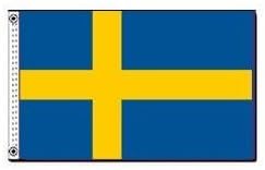 2ft. x 3ft. Sweden Flag with Canvas Header