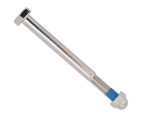 ALTALINE Bicycle Steel Spring Fork Bike Center Replacement Hex Bolt with Nut, Multiple Colors (Chrome)