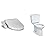 TOTO WASHLET A2 Electronic Bidet Toilet Seat with Heated Seat and SoftClose Lid & Drake Two-Piece Elongated 1.6 GPF Universal Height TORNADO FLUSH Toilet with CEFIONTECT, Cotton White - CST776CSFG#01