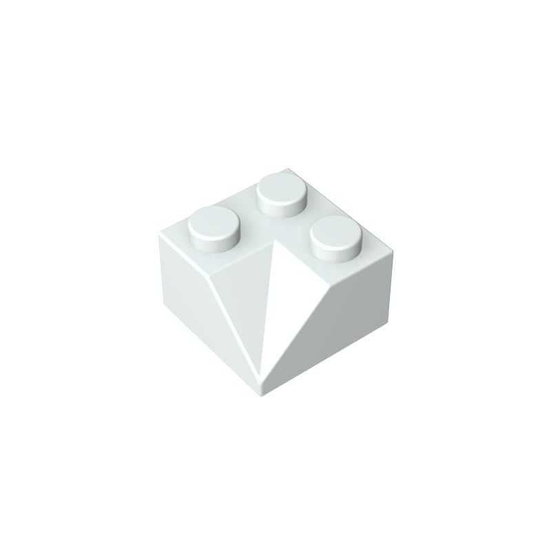 XYEIUGO GDS-721 3046 2x2 45° Sloped Concave Roof Tile, Milky White, 50 PCS — image 1