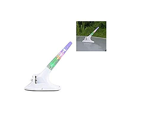 CARIZO Wind Powered LED Light Car Antenna (White) for Force One