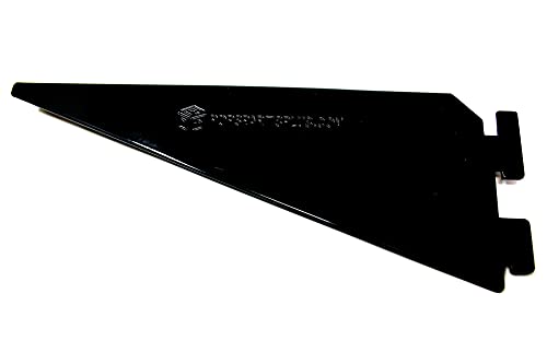 Pop's Parts Plus Lifetime Shed Shelf Brackets - Black Metal Railing Mount Brackets - Qty 2