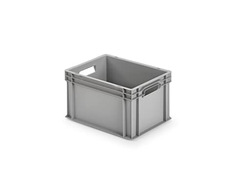ALUTEC Kunststoffbehälter geschlossen (Inhalt 23 l, Außenmaße (LxBxH) 400 X 300 X 235mm, stapelbar, lebensmittelecht, kälte- und hitzebeständig von -40° bis +80°C, Aufbewahrungskiste) 75040