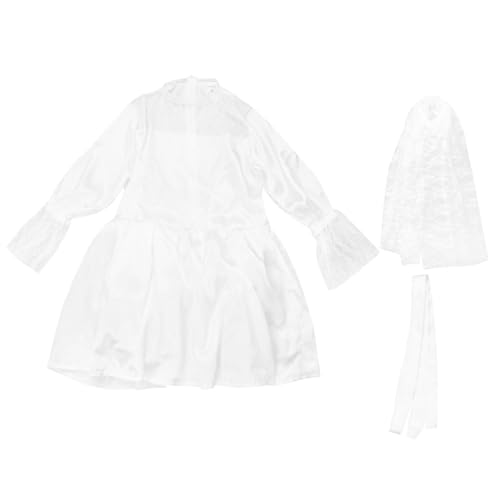 Tenue de spectacle masculine blanche ORFOFE pour fête et cosplay