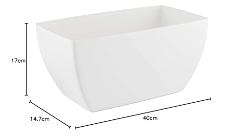 Artevasi Siena Plant Box 40 cm White - Image 3