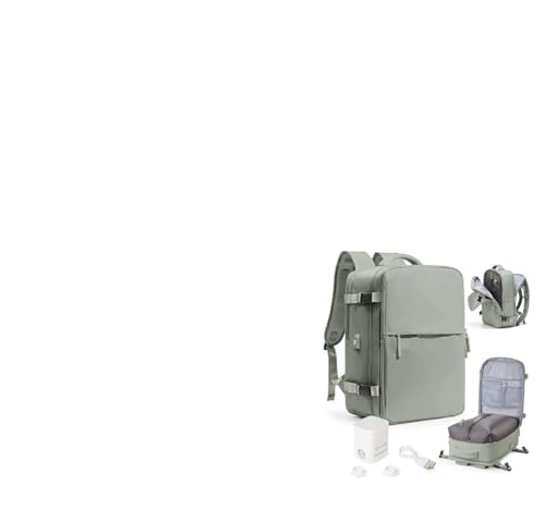 WONHOX Mochila de viagem com vedação a vácuo com bomba de ar, mochila de compressão à prova d'água para viagem, B13 - verde, Large, Viagens