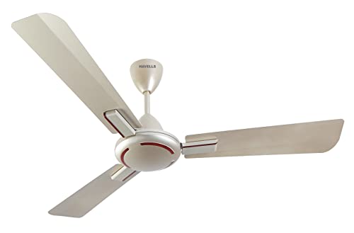 Havells 1200mm Ambrose Energy Saving High Speed Ceiling Fan|Premium Finish, Deco.Fan, Elegant Looks, High Air Delivery, 100% Pure Copper Motor|2 Yr Wa