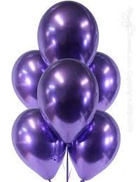 Jindal Party Products HD Metallic Finish Balloons For Birthday/Anniversary Party Decoration (Purple) Pack of 50 - Image 4 thumbnail