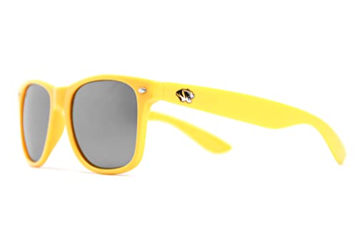 NCAA Missouri Tigers MO-1 Gold Frame, Silver Lens Sunglasses, One Size, Gold