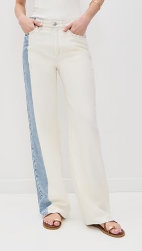 rag & bone Women's Featherweight Logan Mid-Rise Wide Leg Jeans3