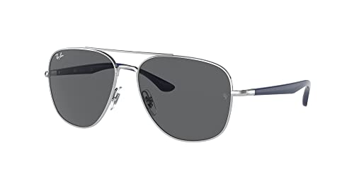 Ray-Ban RB3683 Sunglasses Bundle: RB 3683 003/B1 Silver Dark Grey and Universal Anti-slip Silicone Leash