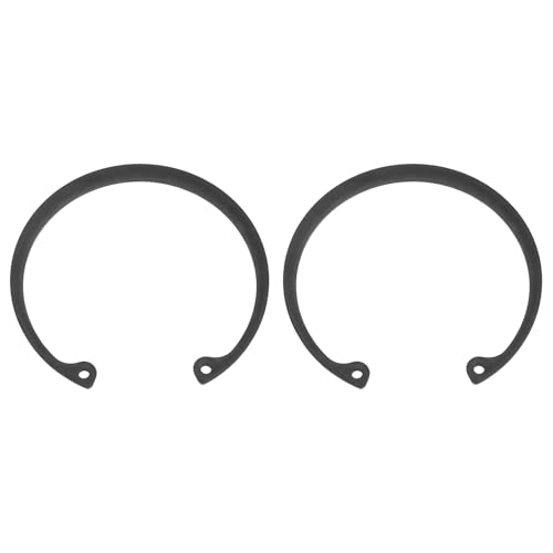 uxcell 2Pcs 2-7/8" Internal Retaining Ring Circlip, 65 Mn Spring Steel Internal Circlip Snap Rings C-Clips for Grooved Shafts Studs, Black