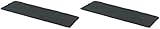 Novaliv 2x Schieferplatten I rechteckig I 40x15x0,5 cm I Schiefer Platten Schieferteller Servierteller Servierplatten Schiefer Teller Set