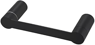 KES Black Toilet Roll Holder, Pivot Toilet Tissue Holder for Bathroom, Easy to Change Rolls, SUS304 Stainless Steel Matt Black, BPH221-BK