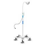 Illuminazione senza ombre: questa lampada lampada chirurgica mobile eroga 1280 lm di luce pura e naturale che imita la luce solare (6000-6500 K) tramite 7 LED ultraluminosi, garantendo una nitidezza eccezionale e ombre minime per interventi chirurgici di precisione, interventi odontoiatrici ed esami otorinolaringoiatrici