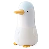 Netter Pinguin Automatischer Seifenspender Berührungslose Induktions-Schaumblase-Waschmaschine für Kinder Badezimmer Fee Garten Feen Fee Gartenzubehör Garten Harz Ornamente Figuren Feenfiguren