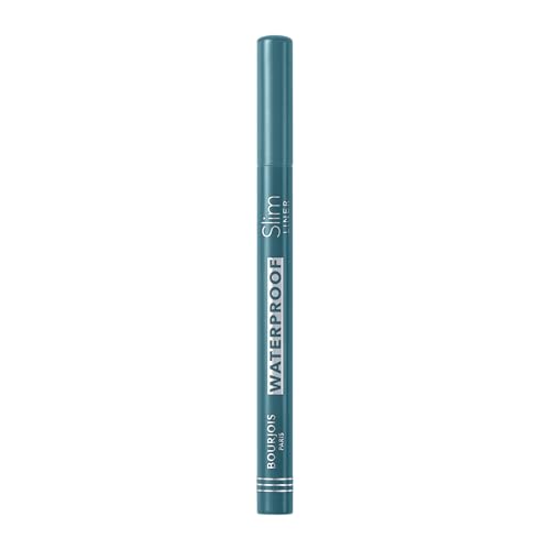 Bourjois Liner Feutre Slim Waterproof Eyeliner, Delineador de ojos resistente al agua, Turquoise IV, 1ml
