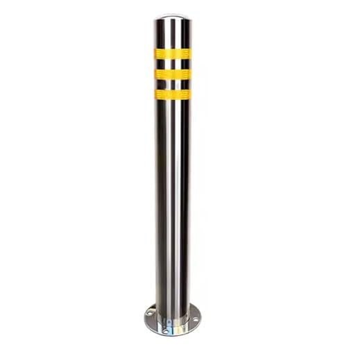 Image of Security Posts For Driveways, Ø 76mm - High 600/750mm Fixed Security Post Bollard, Stainless Steel Parking Barriers, Easy Installation