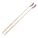 Abaodam Ebony Strip Yangqin Bamboo Sticks 2 Pcs Hand-Polished Dulcimer Accessories for Chinese Folk and World Musical Instruments 13.18 Inch Length