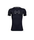 [UNDER ARMOUR(アンダーアーマー)]アウター UAヒートギアアーマーショートスリーブ(トレーニング/ベースレイヤー/BOYS) ボーイズ BLK/BLK/PCG 日本 YMD (日本サイズ140 相当)
