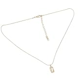 Ciieeo Collar de Mujer Elegante con Colgante Número 7 Cadena para Clavícula de Acero Inoxidable Dorado Joyería Creativa para Fiestas y Uso Diario