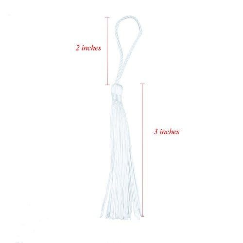 100 Stück Mini Quasten Aus Seide - DIY Deko Für Schmuck, Geschenke & Partyzubehör In Hellgold