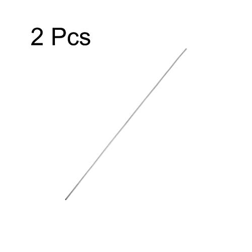 Image of uxcell 1mm x 150mm 304 Stainless Steel Solid Round Rod for DIY Craft - 2pcs