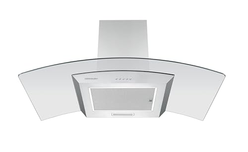 Cookology 90cm Curved Glass Cooker Hood
