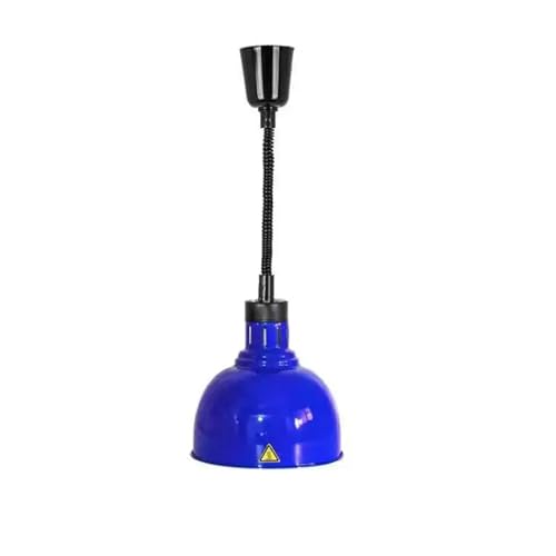 WPJBDS Lampy grzewcze do potraw, lampa grzewcza do żywności, 250 W, lampa na podczerwień, do bufetu i kuchni, jadalni (kolor: niebieski)
