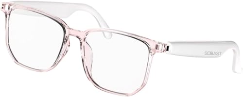 SOBAST AI Bluetooth Translation Glasses Wireless Smart Glasses, Real-time Interpretation 110+Languages, OWS Open with Magnetic Charging Port, for Learning/Travelling/Driving/Business (White)