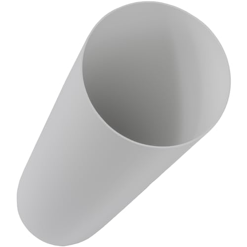 Repa Market Ø 4" Inch / 100 mm - 12'' Inch / 0.3m Long Round Straight Plastic Ventilation Duct - Rigid Ducting Vent - Replacement Pipe, Extension, Fresh Air Circulation - PVC Exhaust Duct Channel