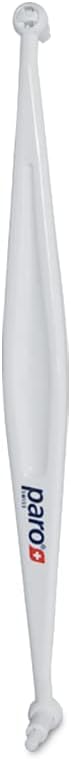 paro Interspace Brush F single tufted toothbrush double sided handle, replaceable brush heads