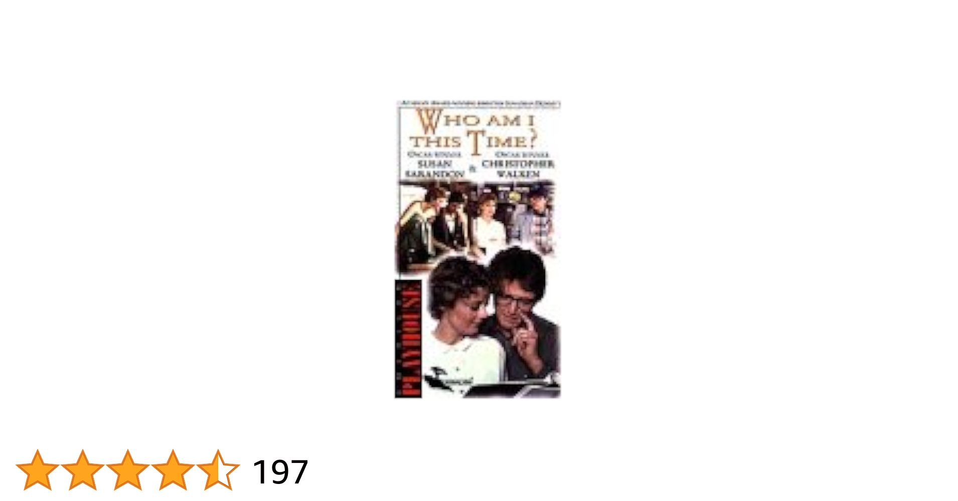 (未使用･未開封品)Who Am I This Time [VHS] Amazon.com: Who Am I This Time? [VHS] : Susan Sarandon