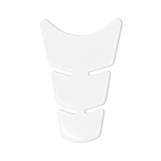 Paraserbatoio Tank Pad Adesivo 3D per Moto Slim Short Trasparente, 11.5 x 16.5 cm