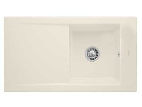 Villeroy & Boch Timeline 50 Ivory - 3307 01 FU Keramikspüle Handbetätigung