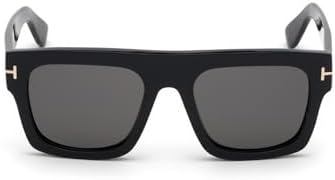 『TOM TF1151』 Óculos de sol Tom Ford FT0711 01A preto brilhante Fausto quadrado