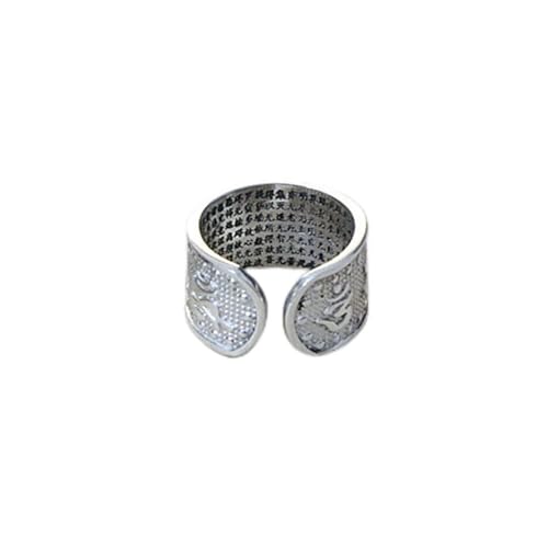 Bague mantra cœur en argent pour sublimer le style urbain masculin