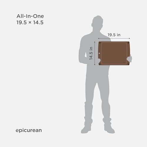 Image of Epicurean All-In-One Cutting Board, 19.5 inch x 14.5 inch Juice Groove, Nutmeg