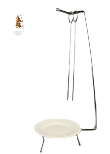 Pincho gancho pincho stand barbacoa rack rejilla soporte vertical porta pinchos pinchos pinchos barbacoa colgando estante accesorios para barbacoa