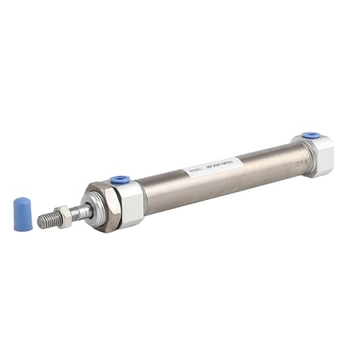 Vérin pneumatique mini cylindre d'air MF20 inox à course variable 25-200mm - 5